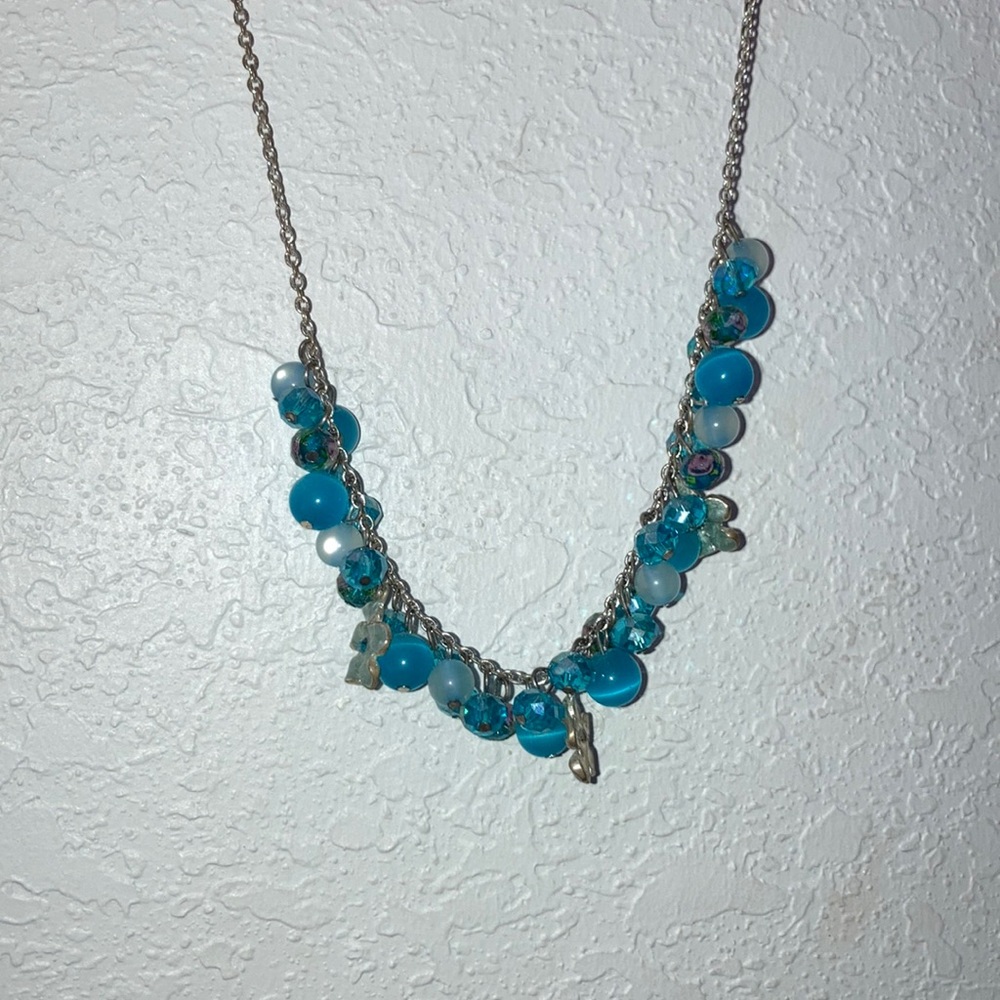 Blue necklace